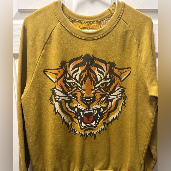 Aviator Nation Tiger Dreamland Honey Crew M - Picture 4 of 7